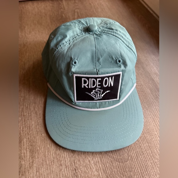 Light Blue Rope “Ride On” Snap Back Hat - Picture 2 of 3